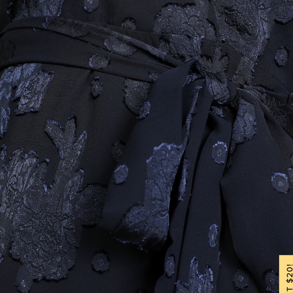 Lulus XL navy dress with side slit. NWT